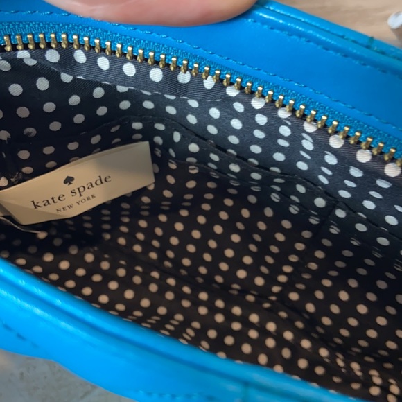 Kate Spade Astor Court teal blue quilted leather Crossbody - Picture 6 of 9